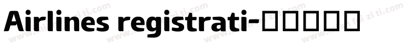 Airlines registrati字体转换